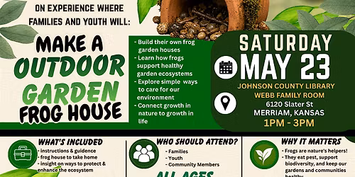 Grow & Know Workshop: Frog Houses