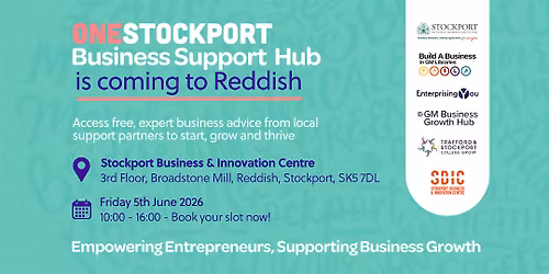 FREE BUSINESS ADVICE @Stockport Business & Innovation Centre, Reddish