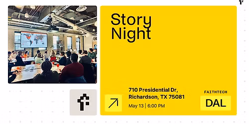 Reschedule Notice - Story Night (New Date: May 13)