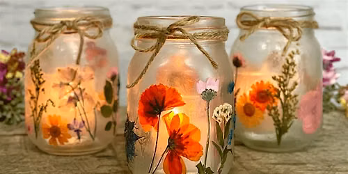 Pressed Flower Lanterns | A Cozy Creative Night in NW Denver
