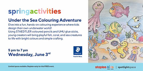 Under the Sea Colouring Adventure at Staples Store 51