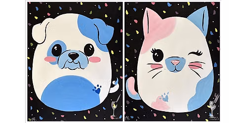 Adorable Puppy Squishmallow Fun - Paint and Sip in Houston | Classpop!\u2122