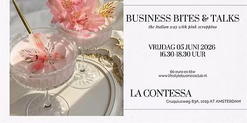 Business Talks Italian Bites & Scroppino