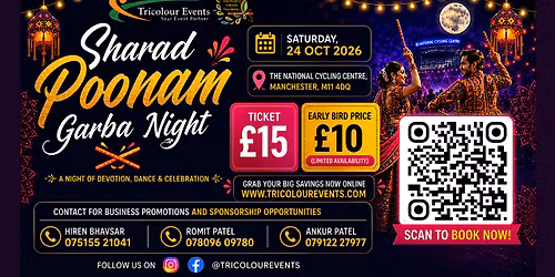 Sharad Poonam Garba Night (Manchester)