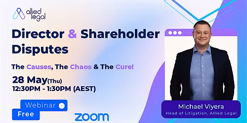 [FREE WEBINAR] Director & Shareholder Disputes