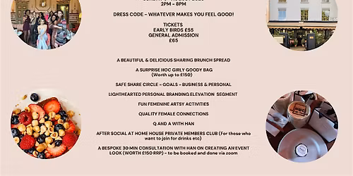 HOC\u2019s  Brunch & branding with cakes & convos ladies workshop social