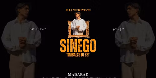 SINEGO (Timbales Dj Set) at MadaRae