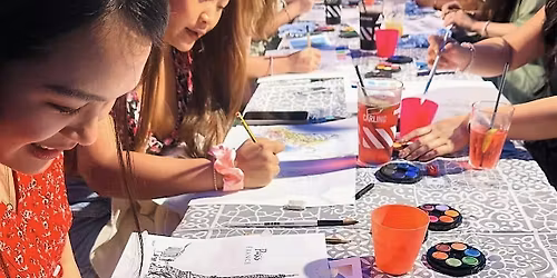 Wine and Watercolour Painting Workshop