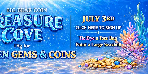 Treasure Cove Dig, Tie Dye, Paint