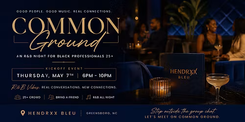 Common Ground - R&B Night for Black Professionals
