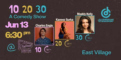 Comedian Discovery Presents: 10, 20, 30