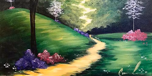Toledo Paint and Sip Party - Glowing Garden Path