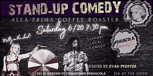 Pensacola Stand-Up Comedy At Alla Prima Roaster Hosted By Ryan Pfeiffer