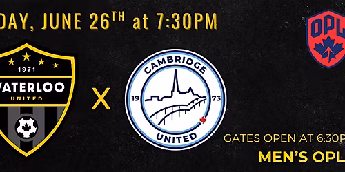 OPL2: Waterloo United Men vs Cambridge United Men