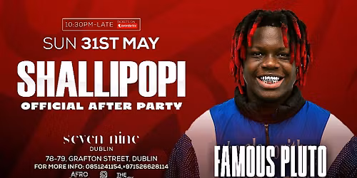 Shallipopi Official After Party with Famous Pluto Performing Live