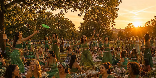 GI Colourwalks: GIRLS IN GREEN at Victoria Park, London