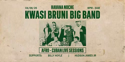 Paradiso Presents Kwasi Bruni Big Band