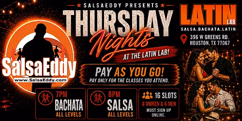 Thursday Nights at The Latin Lab | Salsa & Bachata Classes | Houston