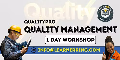 Quality Management 1-Day Workshop | Raleigh, NC