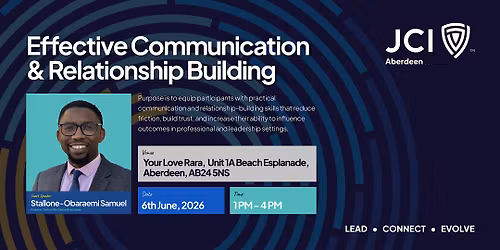 Effective Communication & Relationship Building