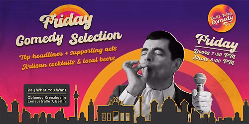 English stand-up: Friday Comedy Selection w. TBA 17.07.26