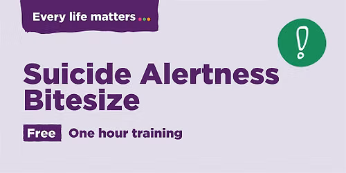 Suicide Alertness Bitesize - Maryport - 22nd July