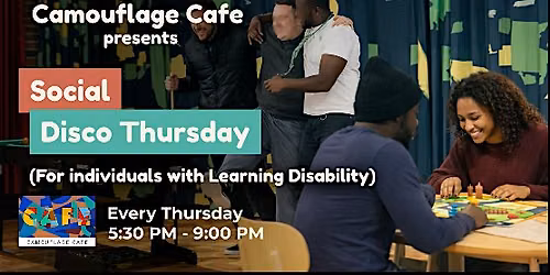 Social Disco for Adults with Learning Disabilities(18+)- Fun, Music & Games