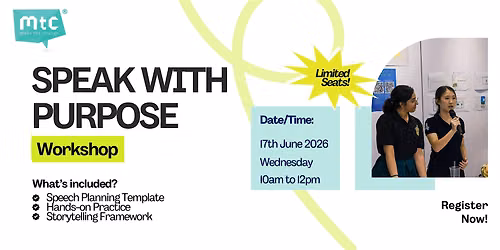 Speak With Purpose: Public Speaking Workshop