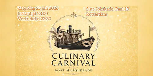 Culinairy\u00a0Carnival Boat Masquerade