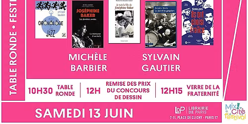 Festival Mix!Cit\u00e9 : Table Ronde autour de \u00ab Jos\u00e9phine Baker, Jazz, r\u00e9silience et libert\u00e9 \u00bb