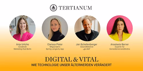 TertianumTalk: Digital & vital\u2013wie Technologie unser \u00c4lterwerden ver\u00e4ndert
