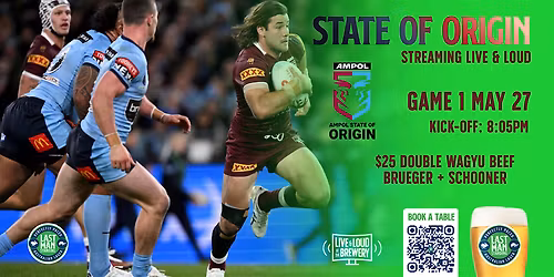State of Origin live streaming Game 1 @ Last Man Standing