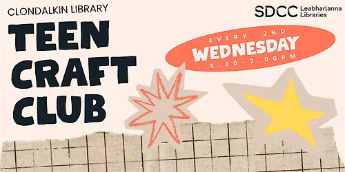 Teen Craft Club June 10th