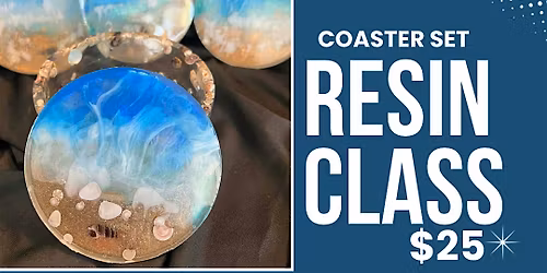 Acrylic Coaster Set Resin Class