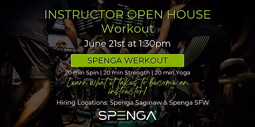 Spenga Instructor Open House Workout