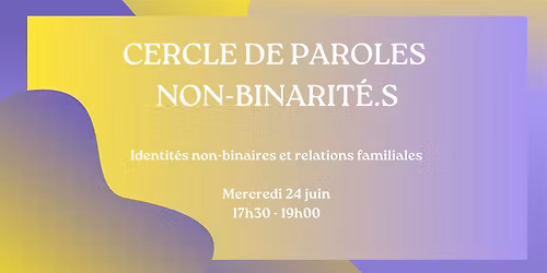 Cercle de paroles non-binarit\u00e9s