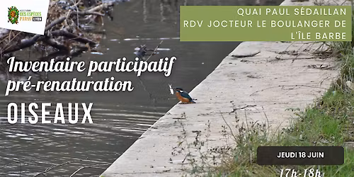 Inventaire participatif oiseaux - formation reconnaissance et \u00e9coute