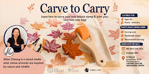 Carve to Carry - Learn linocut carving and print your own tote bag