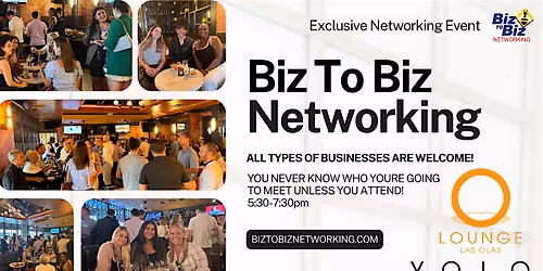 Biz To Biz Networking at  YOLO O Lounge