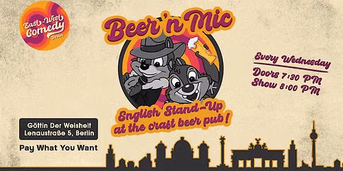 Beer 'n Mic: English stand-up with 8 comedians! 01.07.26