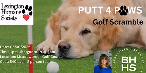 3rd Annual Putt 4 Paws Charity Golf Tournament