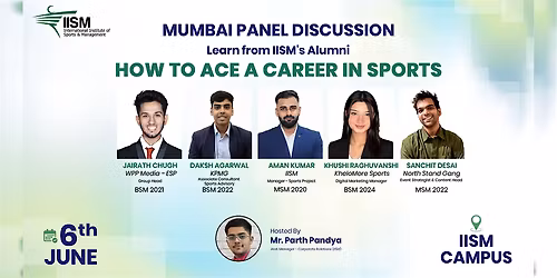 How to Ace a Career in Sports | IISM Alumni Panel Discussion at IISM Campus