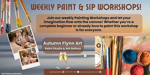 Weekly Paint & Sip Workshops!