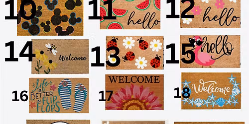 July Doormat Paint Day & Milkshakes