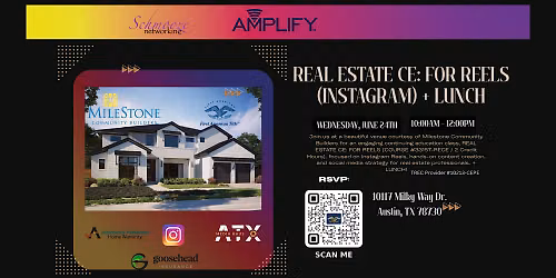 REAL ESTATE CE: FOR REELS (Instagram) + LUNCH