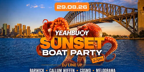 Yeah Buoy - Sunset Boat Party (29.08)