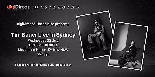 digiDirect & Hasselblad Present: Tim Bauer Live in Sydney