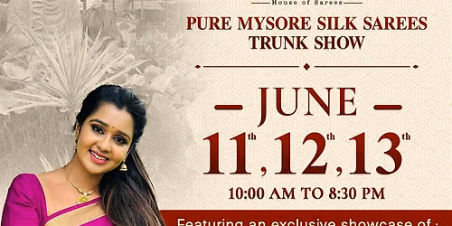 ATHARVA'S PURE MYSORE SILK SAREE TRUNKSHOW