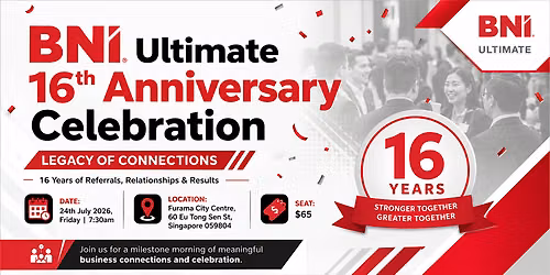 16 Years Anniversary, The Ultimate Business Journey