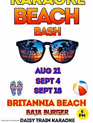 Karaoke At Britannia Beach  June 26th - ( Moved Due To Rain On 19th )